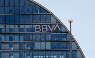 La fachada de la sede de BBVA en Madrid