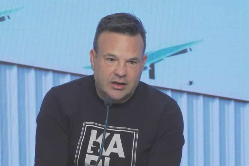 José Elías, presidente de Ezentis, durante la última junta general de accionistas de la empresa sevillana.