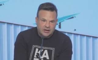 José Elías, presidente de Ezentis, durante la última junta general de accionistas de la empresa sevillana.