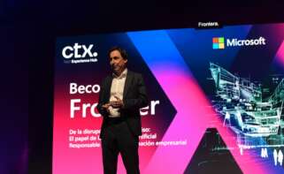 Paco Salcedo, presidente de Microsoft España, durante su intervención en el congreso CTx de Sevilla.