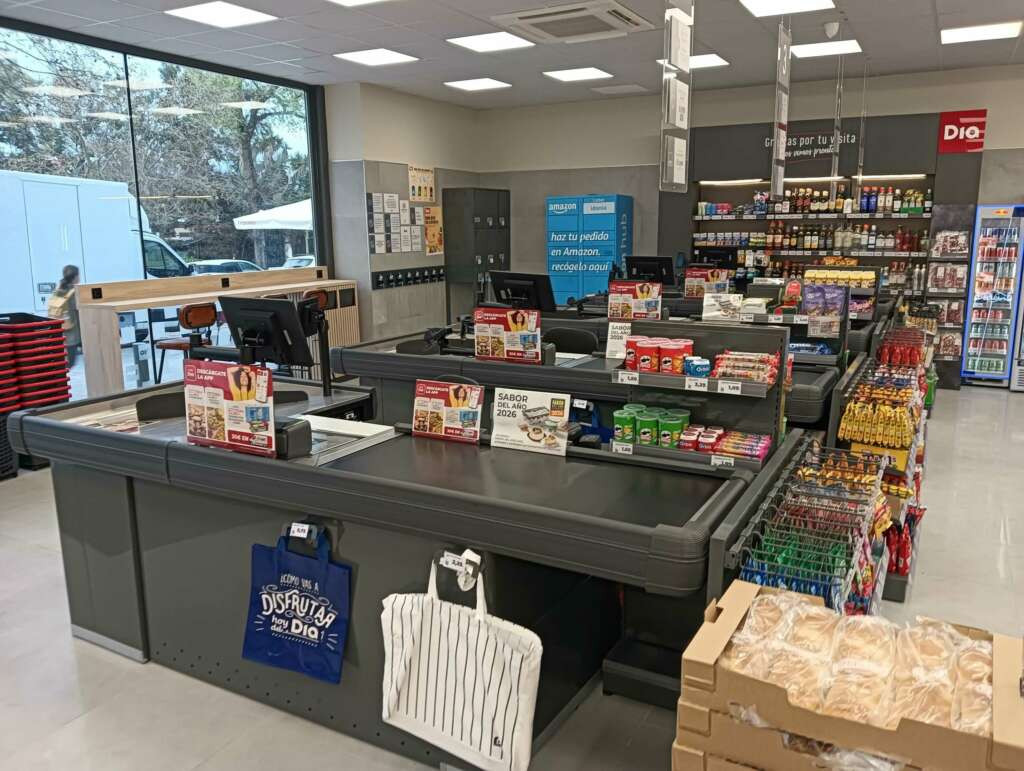 Interior de la nueva tienda en Chiclana de la Frontera. Foto: Grupo Dia.