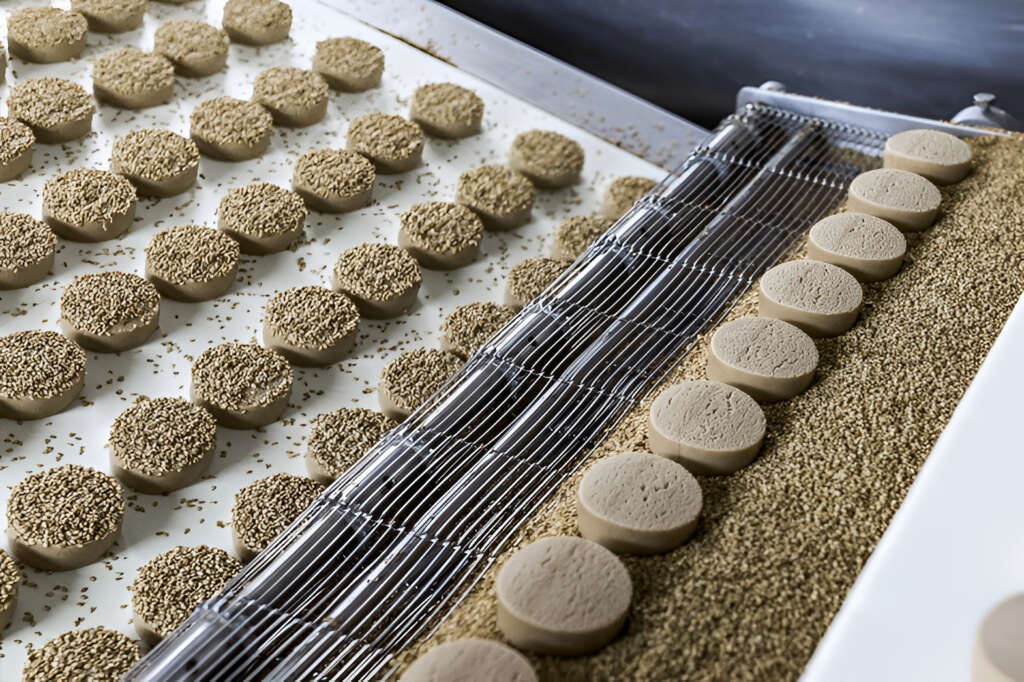 Mantecados de 'La Muralla' durante su fabricación.