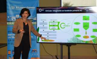 Macarena Gutiérrez, CEO de Atlantic Copper, durante la presentación de resultados de 2025 en Huelva.