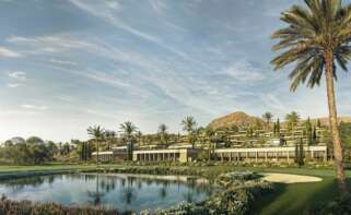 Render del hotel 'Macenas Mediterranean Resort' desarrollado por Cosentino.