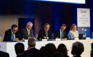 Directivos de Insur durante la última junta general de accionistas.