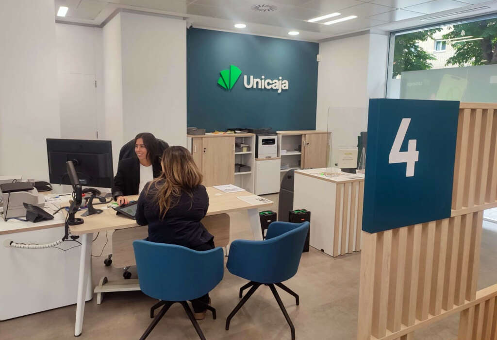 Oficina de Unicaja. Foto: Unicaja.
