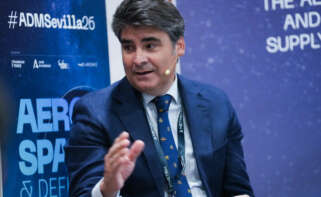 El secretario general de Investigación e Innovación de la Junta de Andalucía, Daniel Escacena, interviene en una mesa redonda en ADM Sevilla.