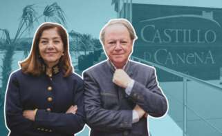 Rosa y Francisco Vañó, frente a las instalaciones de su principal negocio, Castillo de Canena.