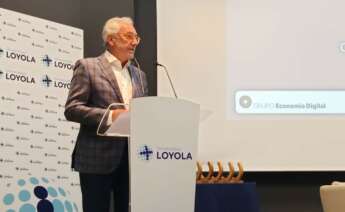 Juan García, CEO de Economía Digital, durante su intervención en los reconocimientos 'Empresas Emergentes' de Córdoba.