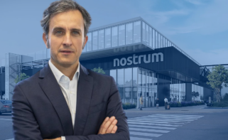 Gabriel Nebreda, nuevo presidente de Nostrum Group (Iren), frente al futuro centro de datos de Badajoz.