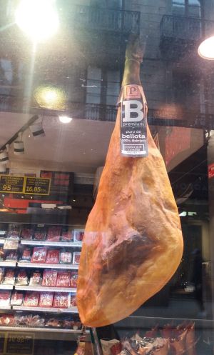 Un jamón ibérico "puro de bellota" de Enrique Tomás