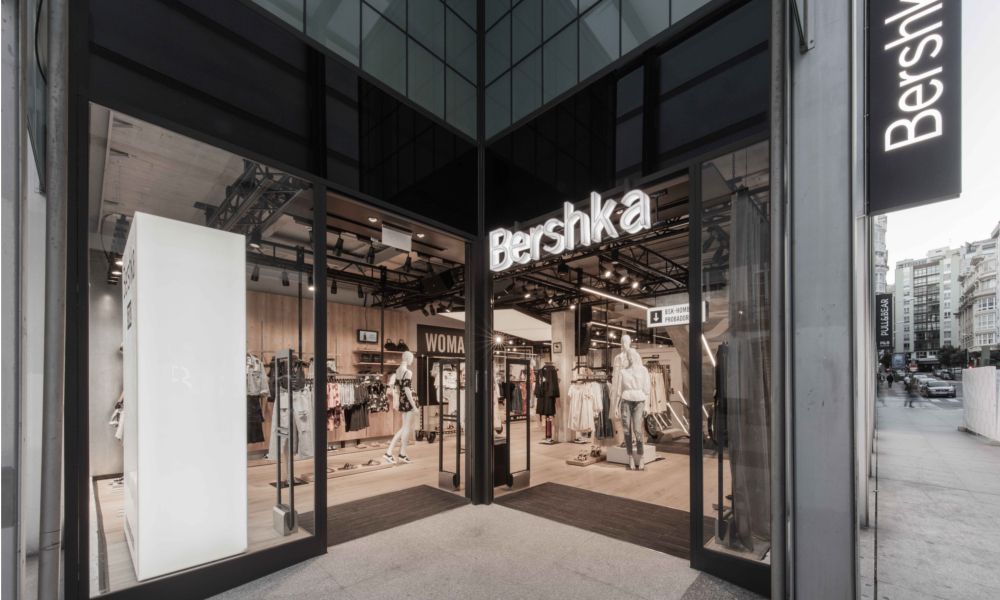 Imagen de archivo de la tienda de Bershka en la Plaza de Lugo (A Coruña)