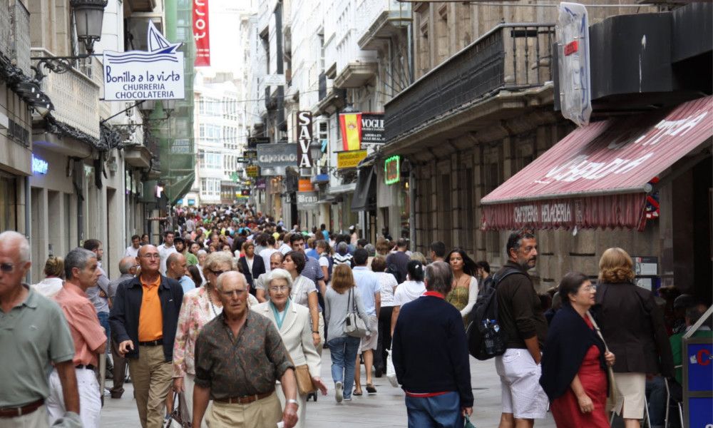 Archivo- Calle Real de A Coruña