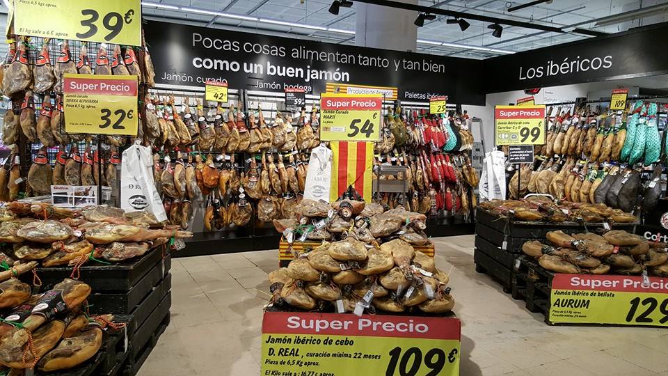 Carrefour gastó 100 millones el jamón por la Guardia Galicia