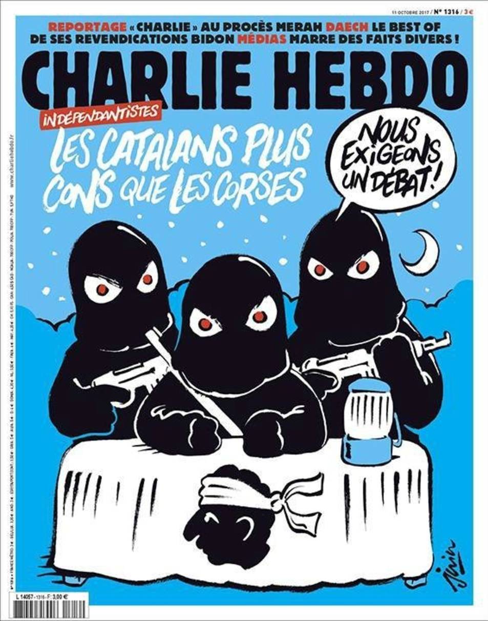 La portada de 'Charlie Hebdo' sobre el 'procés' catalán.