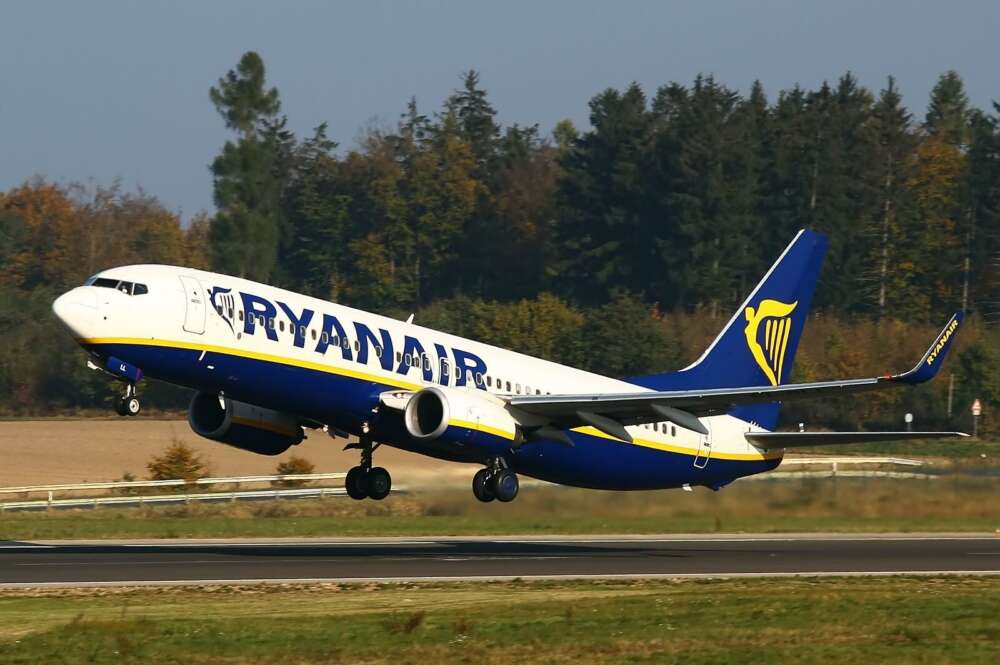 Imagen de archivo de un avión de la flota de Ryanair