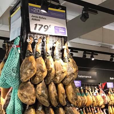 Jamón Aurum en enero de 2017.