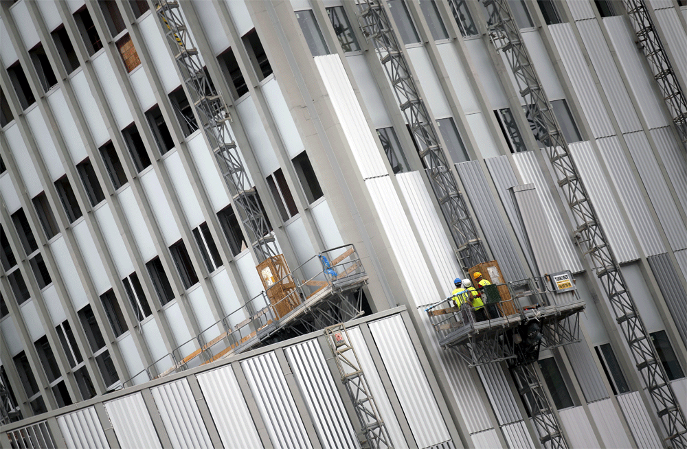 Edificio en construcción en Barcelona