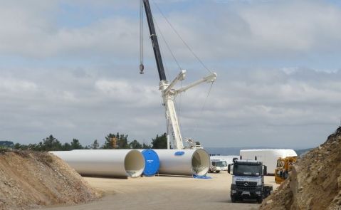 Obras eólicos Paradela