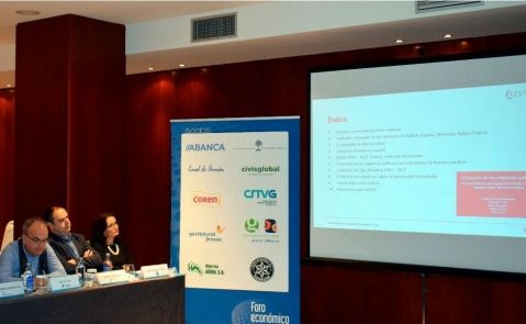 Presentacion del Informe del Consorcio Zona Franca de Vigo en la jornada del Foro Económico de Galicia en A Toxa