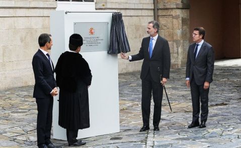 Felipe VI en A Coruña paraninfo rectorado UdC Felipe VI en A Coruña paraninfo rectorado UdC