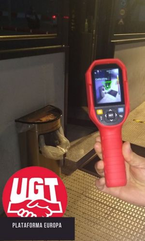 Cámaras de medición de temperatura en Inditex. UGT. 