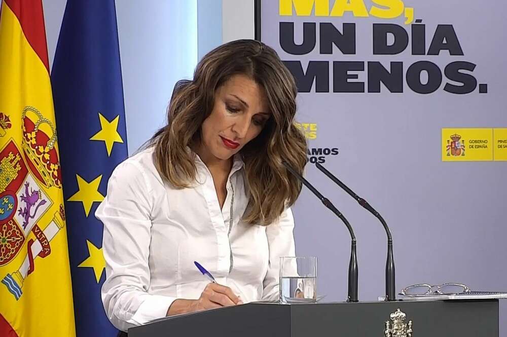La ministra de Trabajo, Yolanda Díaz / EFE