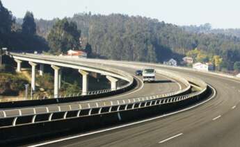 Imagen de la autopista A Coruña-Carballo (AG-55)