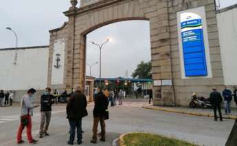 Entrada al astillero de Navantia en Ferrol