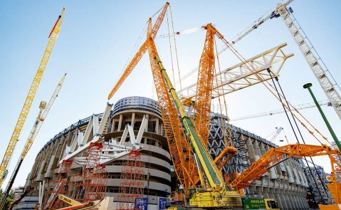 Obras en el estadio Santiago Bernabéu