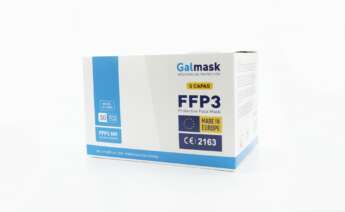 Paquete de las mascarillas FFP3 fabricadas por Galmask