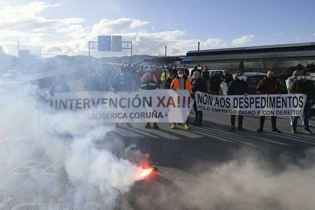 Imagen de archivo de protestas en Alu Ibérica