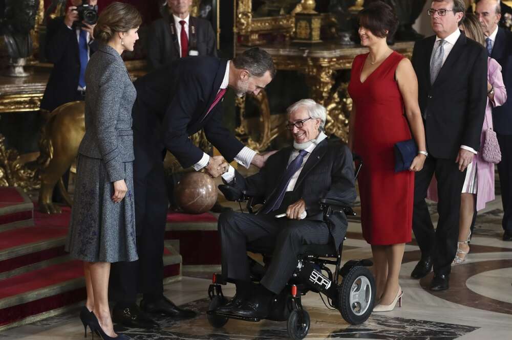 El exbanquero Francisco Luzón, en una recepción en el Palacio Real. EFE