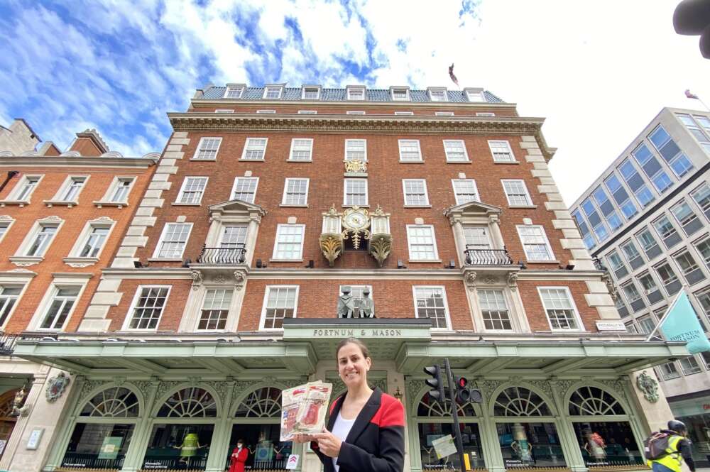 Teresa Goméz-Franqueira en la sede de Fortnum & Mason