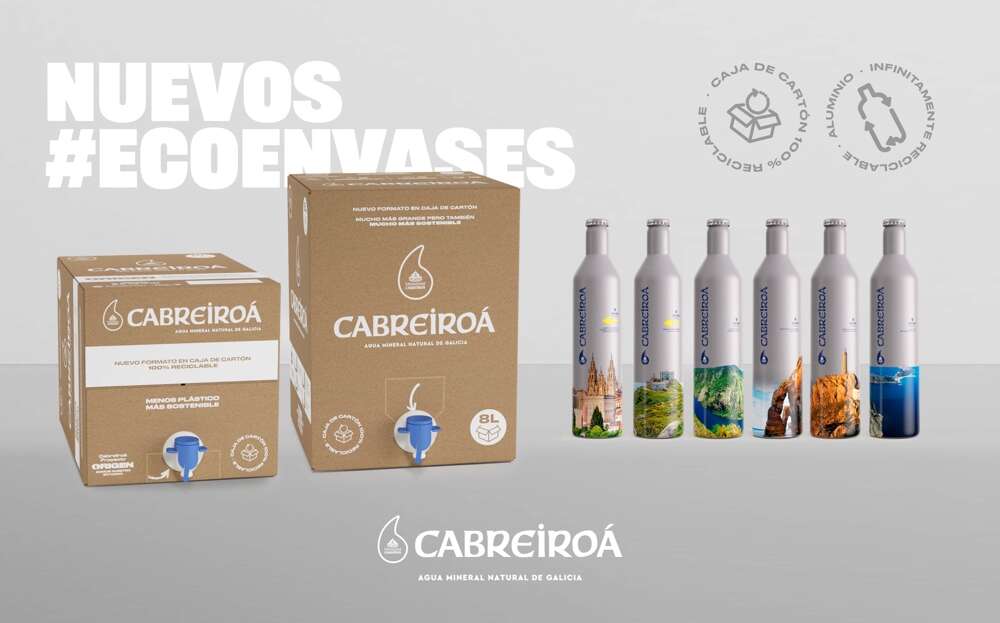 Los nuevos envases sostenibles de Cabreiroá