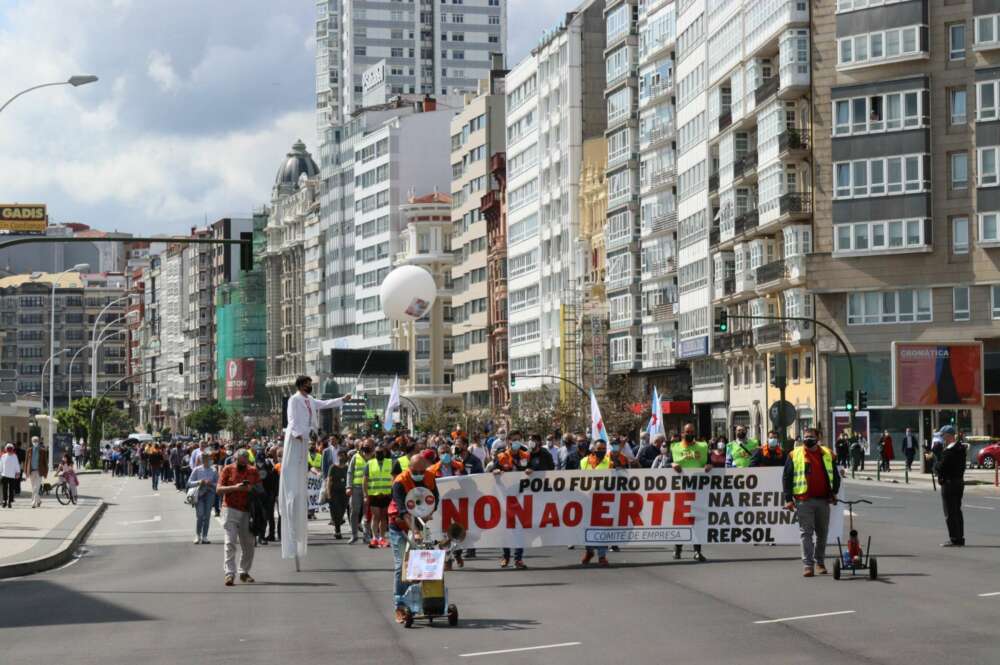 Movilización contra el ERTE de Repsol en A Coruña / CIG