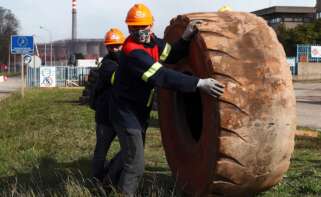 Trabajadores de Alcoa en Lugo durante las protestas realizadas en 2020. Foto: EFE/Eliseo Trigo