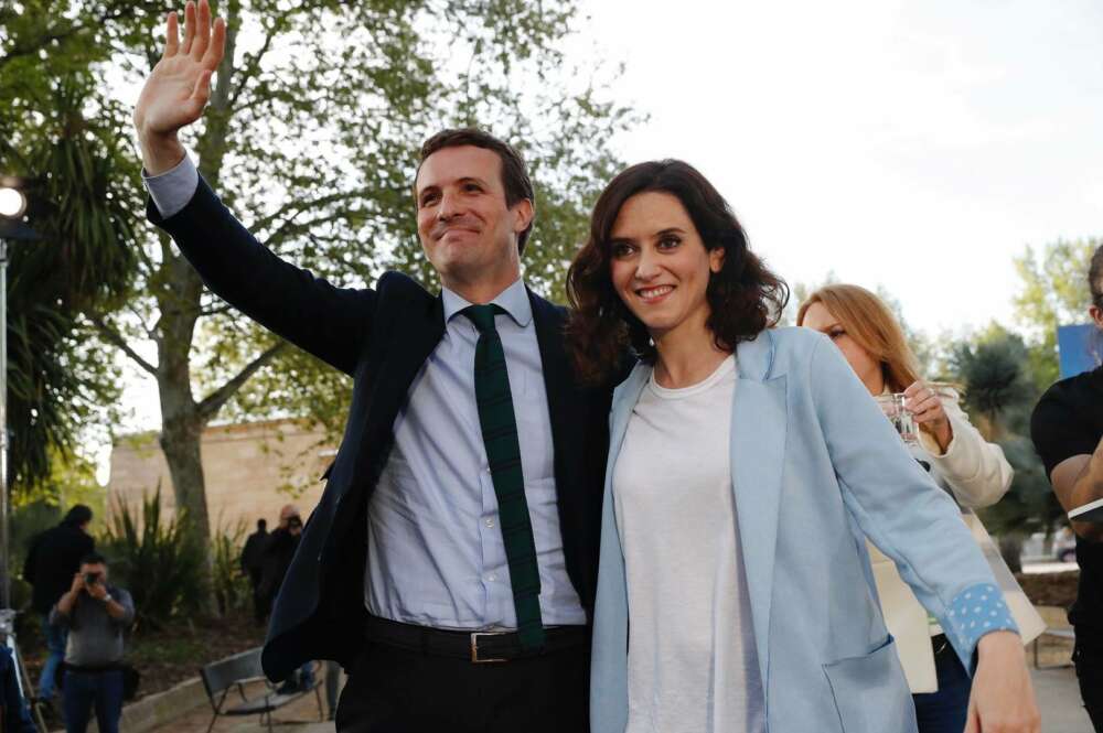 Pablo Casado e Isabel Díaz Ayuso