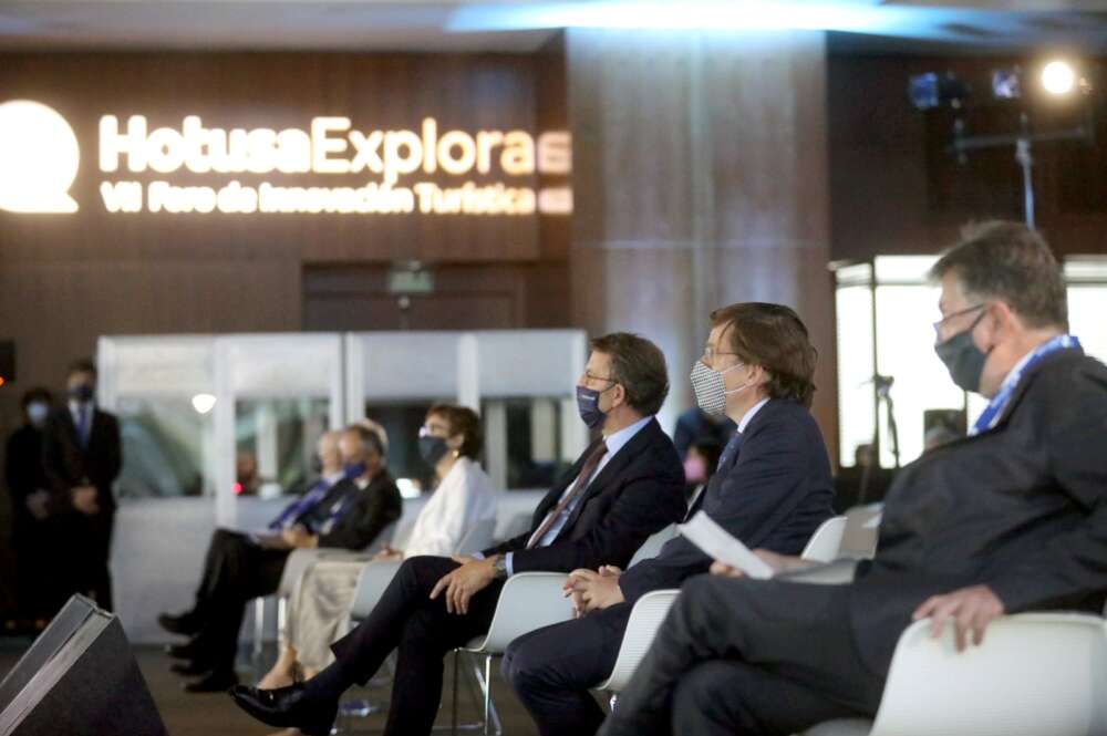 Alberto Núñez Feijóo participó en el Foro de Innovación Turística organizado por Hotusa, la cadena de Amancio López / Hotusa