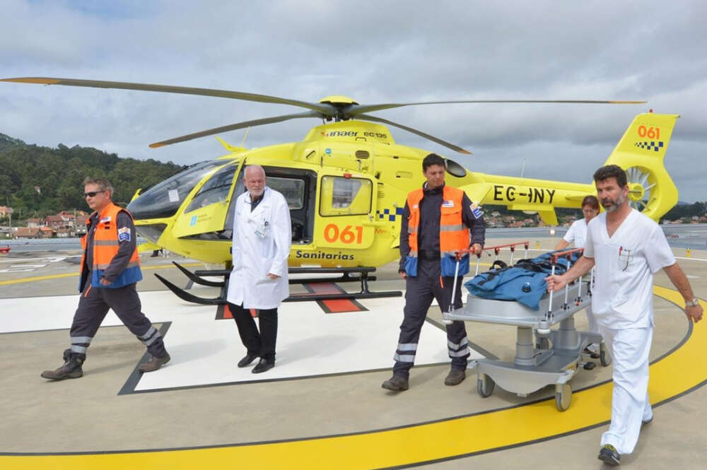 Helicóptero de emergencias sanitarias de Galicia