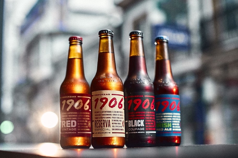 La familia de cervezas 1906 de Hijos de Rivera, que prepara una nueva campaña para afianzar su posicionamiento en el segmento premium