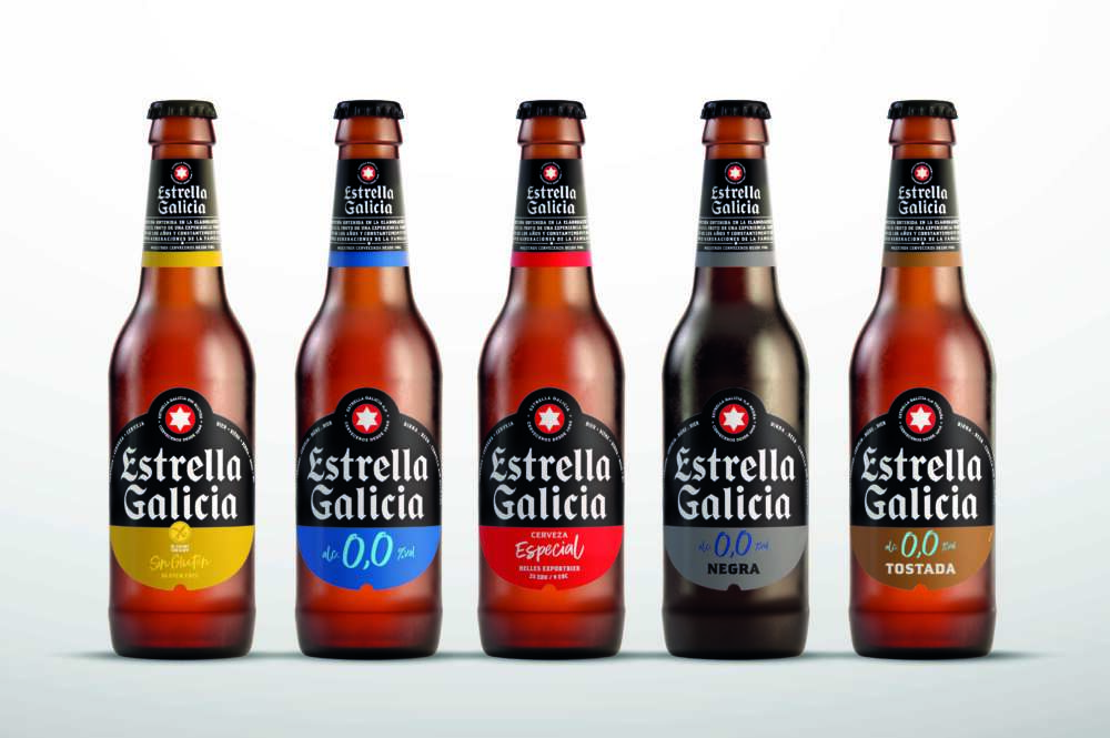 Nueva imagen de la familia de cervezas Estrella Galicia