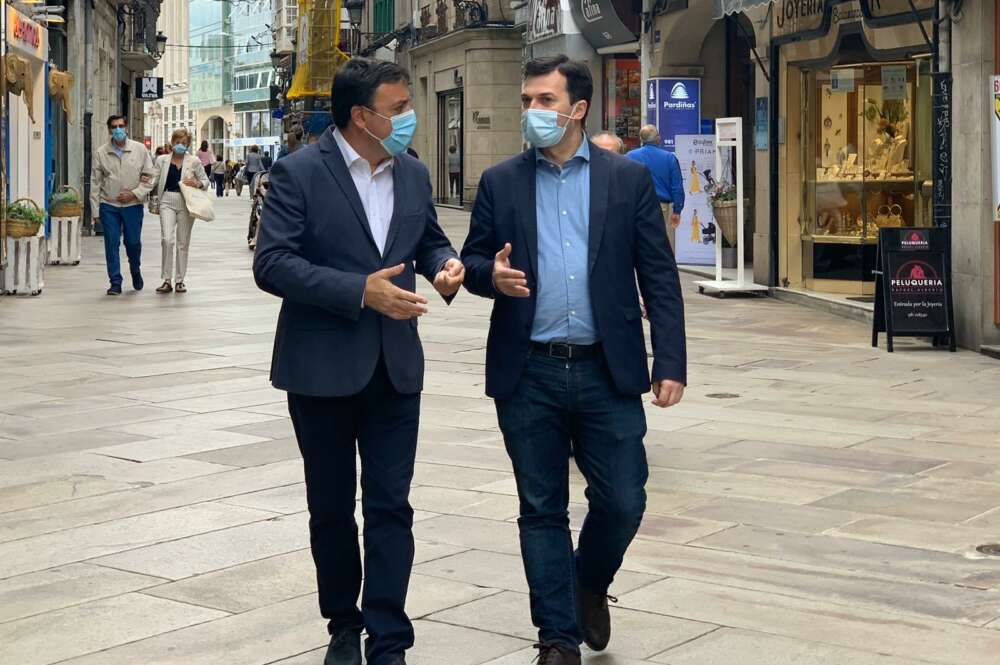 Valentín González Formoso, presidente de la Diputación de A Coruña, y Gonzalo Caballero, secretario xeral del PSdeG / PSdeG