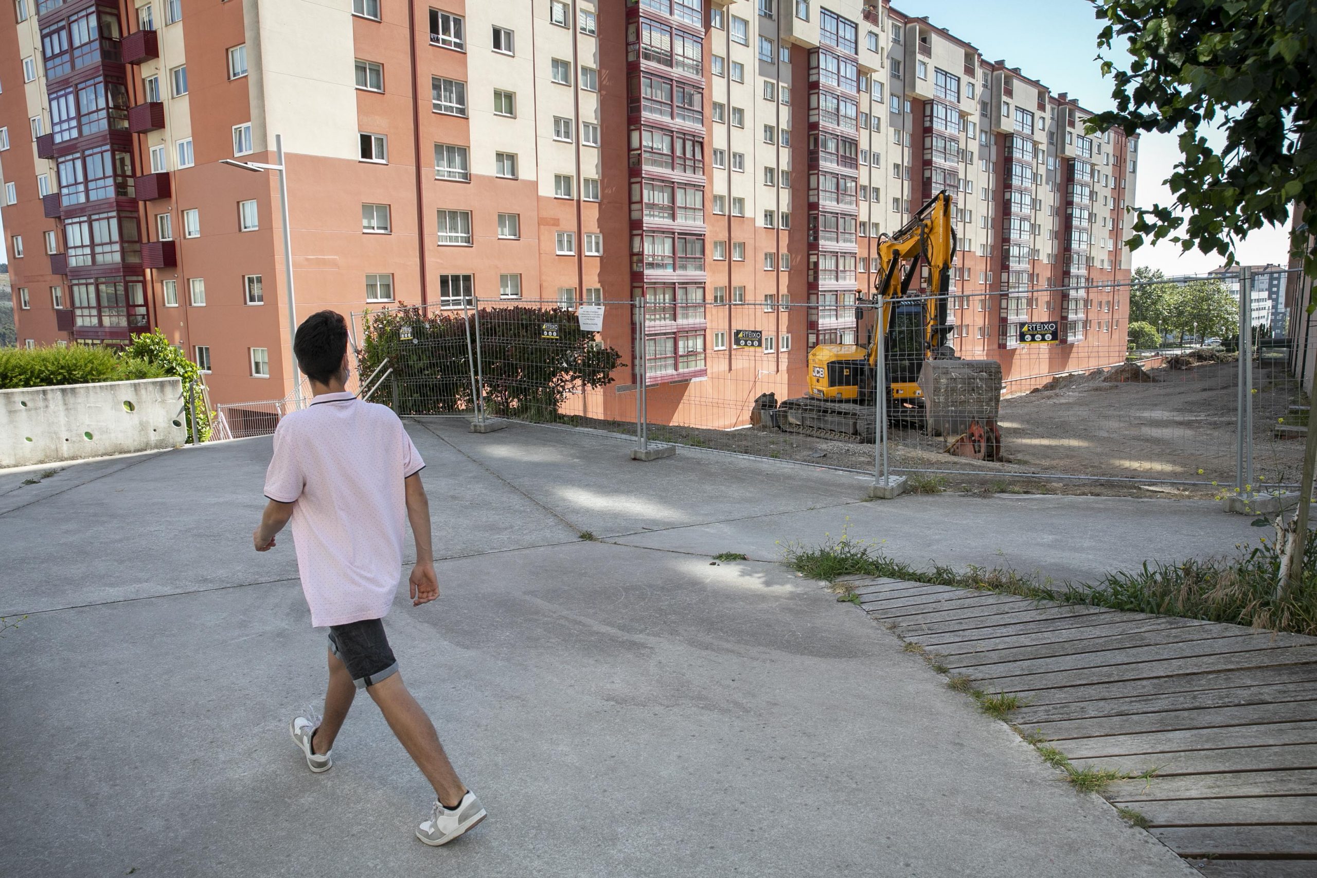 Obras del corredor verde de Novo Mesoiro en A Coruña