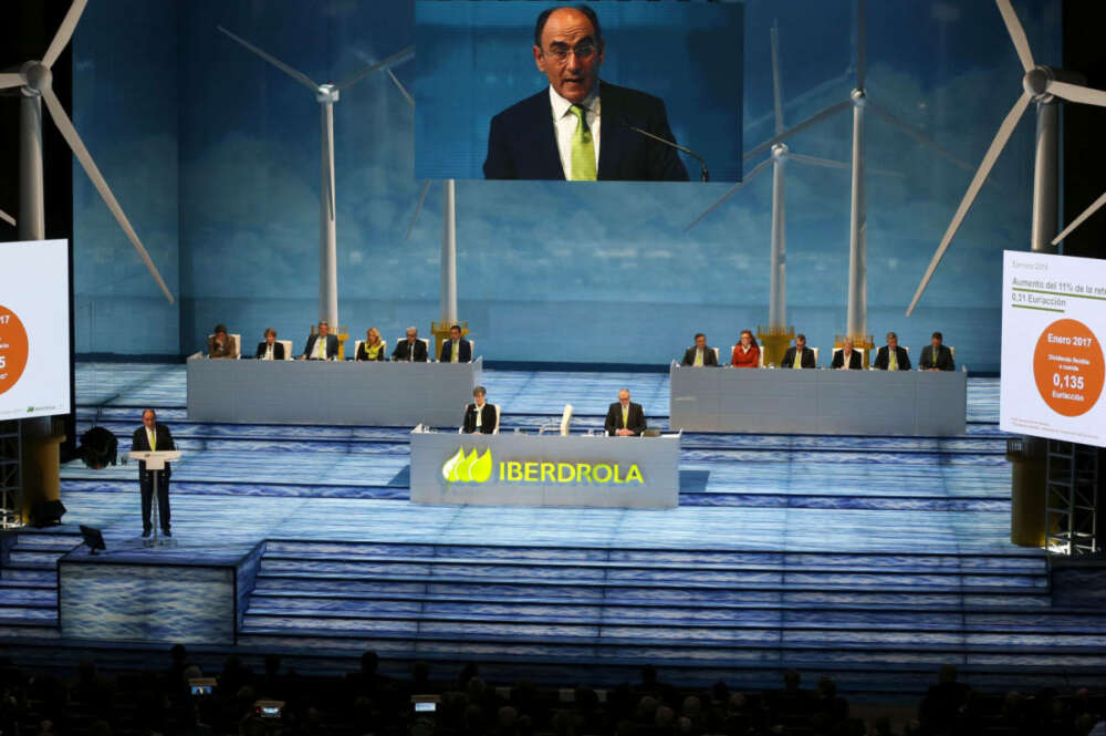 Ignacio Sánchez Galán durante la junta de accionistas de Iberdrola / EFE