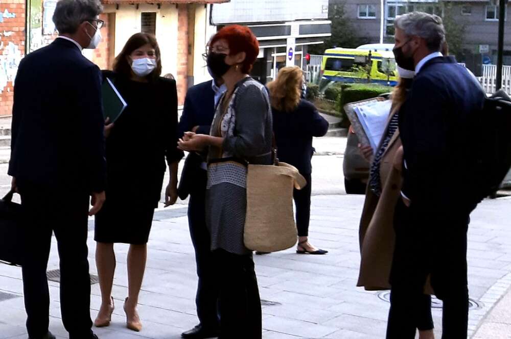 Sandra Ortega a su salida de los juzgados de A Coruña. Foto: Economía Digital Galicia