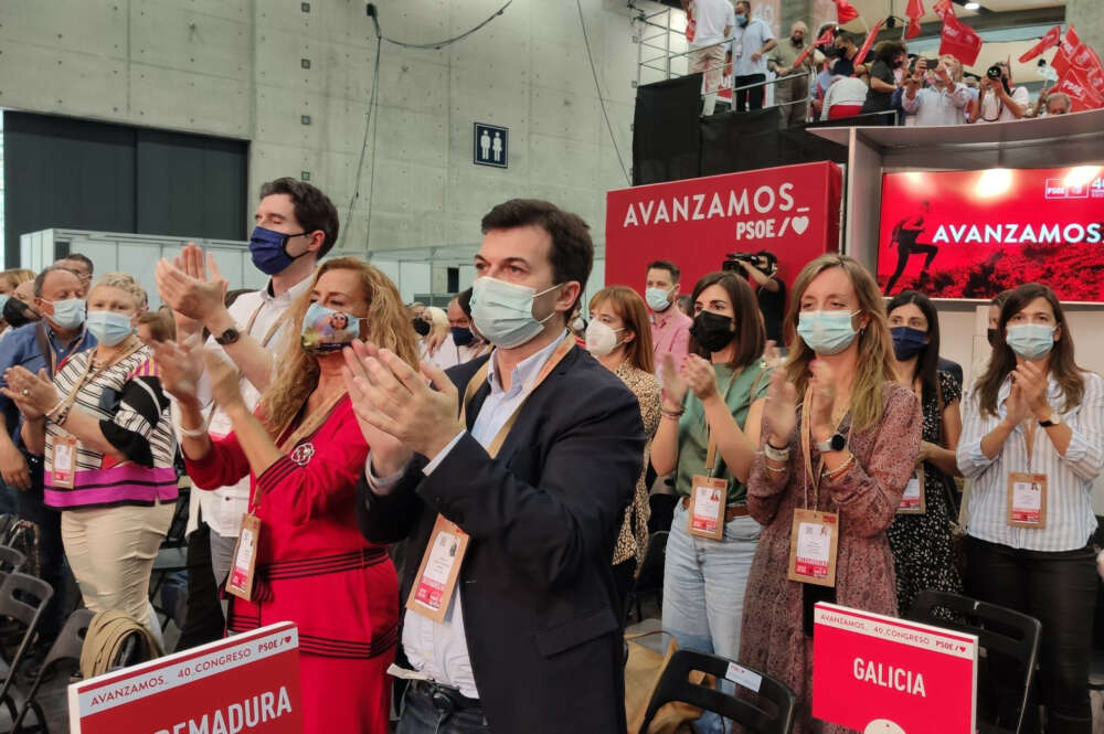 Gonzalo Caballero durante el congreso del PSOE en Valencia / PSdeG