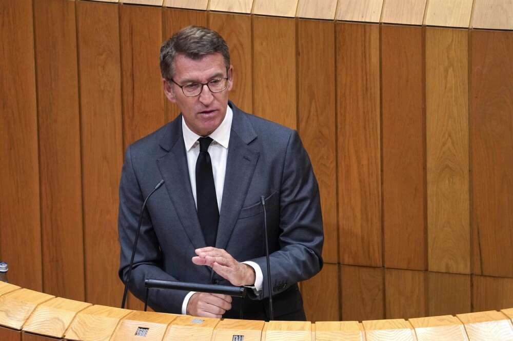 Alberto Núñez Feijóo, en su intervención en el Debate del Estado de la Autonomía. Foto: Europa Press