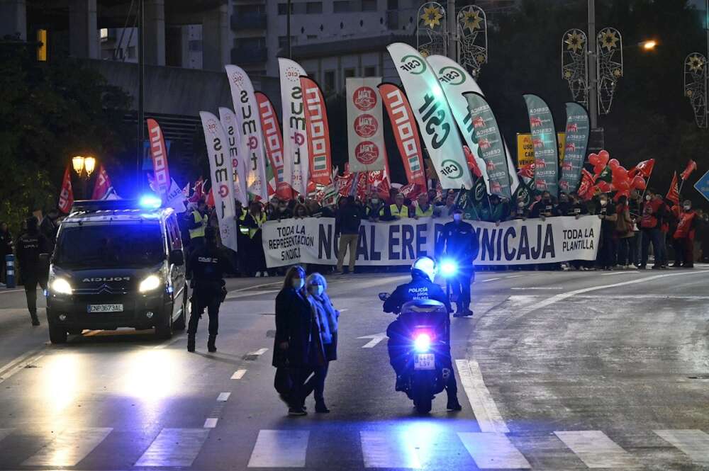 Unicaja protestas