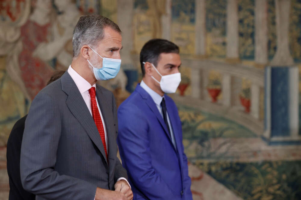 Pedro Sánchez y Felipe VI